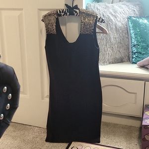 Guess little black dress with sequin embellishments M